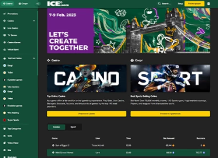 Gambling website template